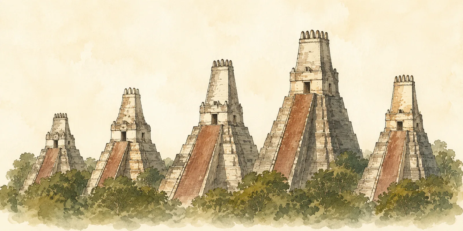 Bauwerke in Tikal