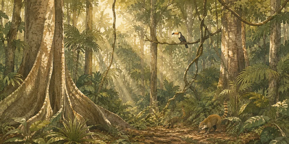 Natur im Park in Tikal